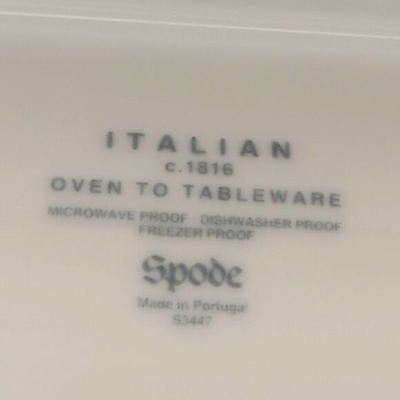 Spode Blue Italian Divided Serving Dish Oval Blue and white - Picture 3 of 8